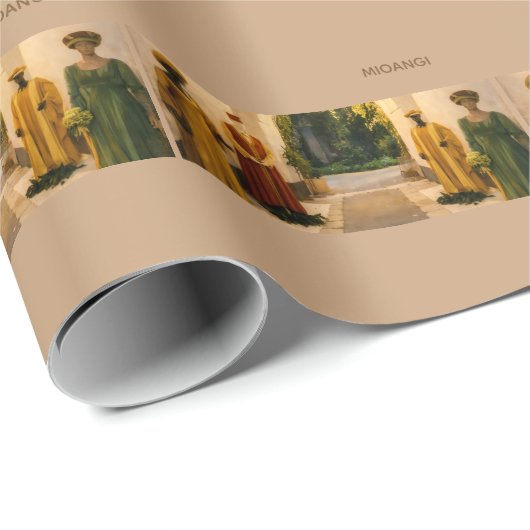 Papier Cadeau Design elegante e raffinato (Coin rond)