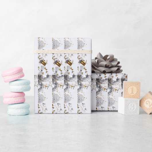 Papier Cadeau Design elegante e raffinato (Baby Shower)