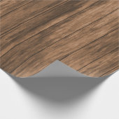 Papier Cadeau Design en bois de panneau foncé (Coin)