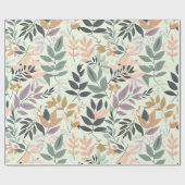 Papier Cadeau Design feuille (Plat)