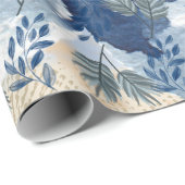 Papier Cadeau Design floral (Coin rond)