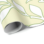 Papier Cadeau Design floral 21 (Coin rond)