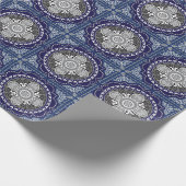 Papier Cadeau Design floral détaillé de l'Écharpe Paisley (Coin)