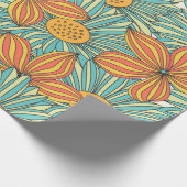 Papier Cadeau Design floral incolore (Coin)