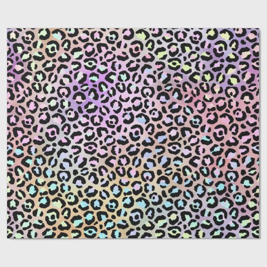 Papier Cadeau Design Iridescendant Leopard Series 6 (Plat)
