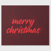 Papier Cadeau Design joyeux et tendance de "Joyeux Noël" (Plat)