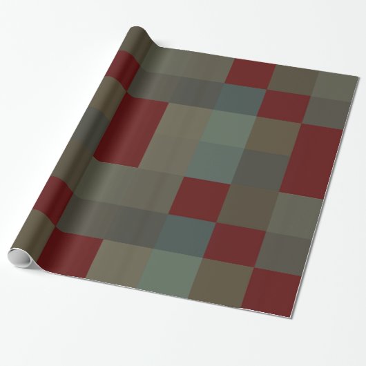 Papier Cadeau Design Masculine de Noël (Déroulé)