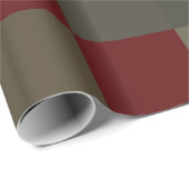 Papier Cadeau Design Masculine de Noël (Coin rond)