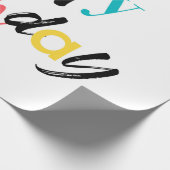 Papier Cadeau Design moderne et gai de "Joyeux anniversaire" (Coin)
