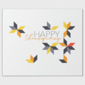 Papier Cadeau Design moderne et gai du Bon thanksgiving (Plat)