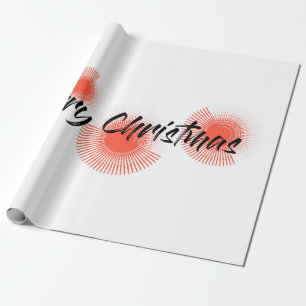 Papier Cadeau Design moderne, joyeux, ludique "Joyeux Noël"