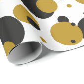 Papier Cadeau Design Motif de Noël (Coin rond)