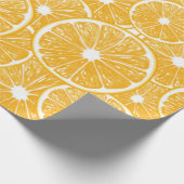 Papier Cadeau Design motif en tranches orange (Coin)