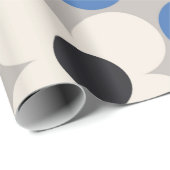 Papier Cadeau Design motif floral transparent. Style scandinave (Coin rond)