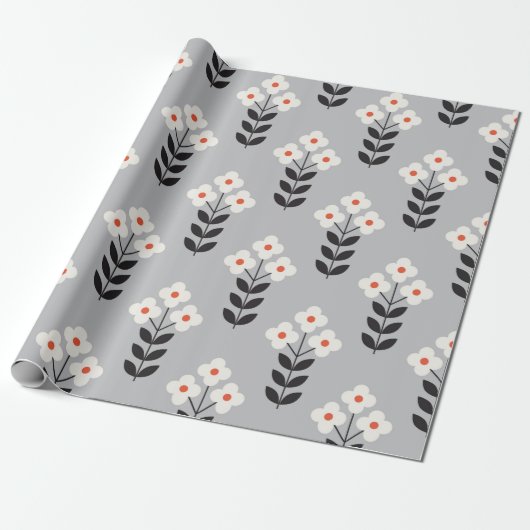 Papier Cadeau Design motif fluide et fluide. Style scandinave (Déroulé)