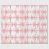 Papier Cadeau Design motif ondulé coloré (Plat)