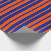 Papier Cadeau Design Motif Orange Blue (Coin)