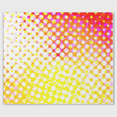 Papier Cadeau Design Motif rose jaune (Plat)