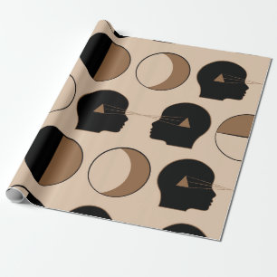 Papier Cadeau Design Motif sans joint céleste avec énergie humai