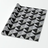 Papier Cadeau Design Motif Triangles coloré (Déroulé)