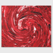 Papier Cadeau Design noir blanc rouge (Plat)