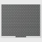 Papier Cadeau Design noir brillant (Plat)