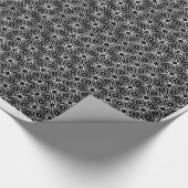 Papier Cadeau Design noir brillant (Coin)
