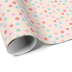 Papier Cadeau Design pois moderne éparpillé