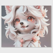 Papier Cadeau Design rose rosé pour enfants cadeaux d'anniversai (Plat)