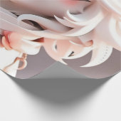 Papier Cadeau Design rose rosé pour enfants cadeaux d'anniversai (Coin)