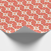 Papier Cadeau design rouge et blanc (Coin)