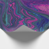 Papier Cadeau Design tendance marbré rose et bleu (Coin)