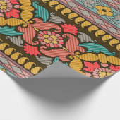 Papier Cadeau Désigne traditionnel de la frontière moghole, ethn (Coin)