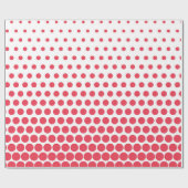 Papier Cadeau Désir Polka Dot moderne blanc (Plat)