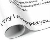 Papier Cadeau Désolé je vous ai giflés… (Coin rond)