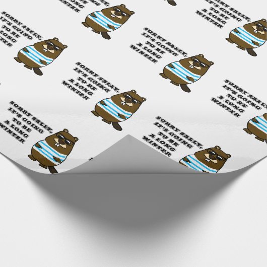 Papier Cadeau Désolé Sally, long hiver (Coin)