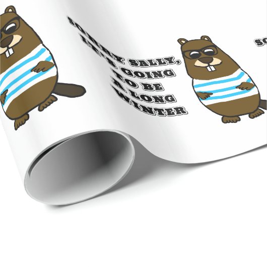 Papier Cadeau Désolé Sally, long hiver (Coin rond)