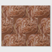 Papier Cadeau dessert tourbillon de cacao au chocolat fondu (Plat)