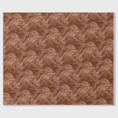 Papier Cadeau Dessert tourbillon marron chocolat fondu (Plat)