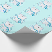 Papier Cadeau Dessin amusant Sassy Molar Polar Bear Happy Smile (Coin)