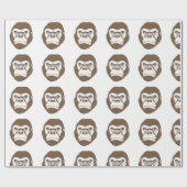 Papier Cadeau Dessin animé de gorille (Plat)