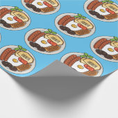 Papier Cadeau dessin animé du petit-déjeuner anglais (Coin)