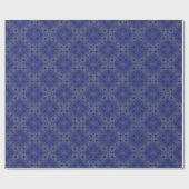 Papier Cadeau dessin arabesque violet fantaisie (Plat)
