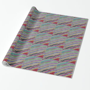 Papier Cadeau Dessin au crayon de couleurs