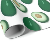 Papier Cadeau Dessin Avocado (Coin rond)