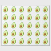 Papier Cadeau Dessin Avocado mignon (Plat)
