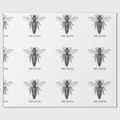 Papier Cadeau Dessin classique de l'illustration de Queen Bee (Plat)