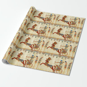 Papier Cadeau Dessin coloré de Ramsès II, pharaon de l'Égypte an