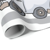 Papier Cadeau Dessin Crème de glace Camion Amusant Dessert d'été (Coin rond)