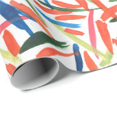 Papier Cadeau Dessin d'aquarelle Abstrait (Coin rond)
